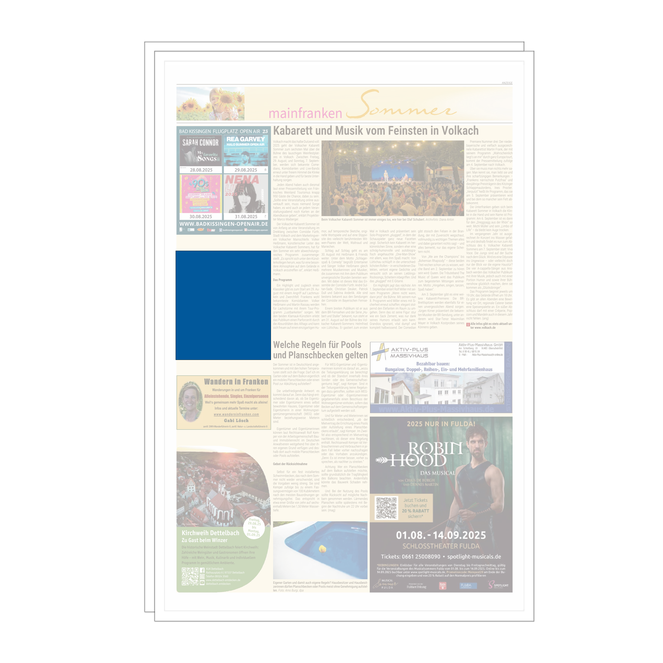 Quadratische Anzeige