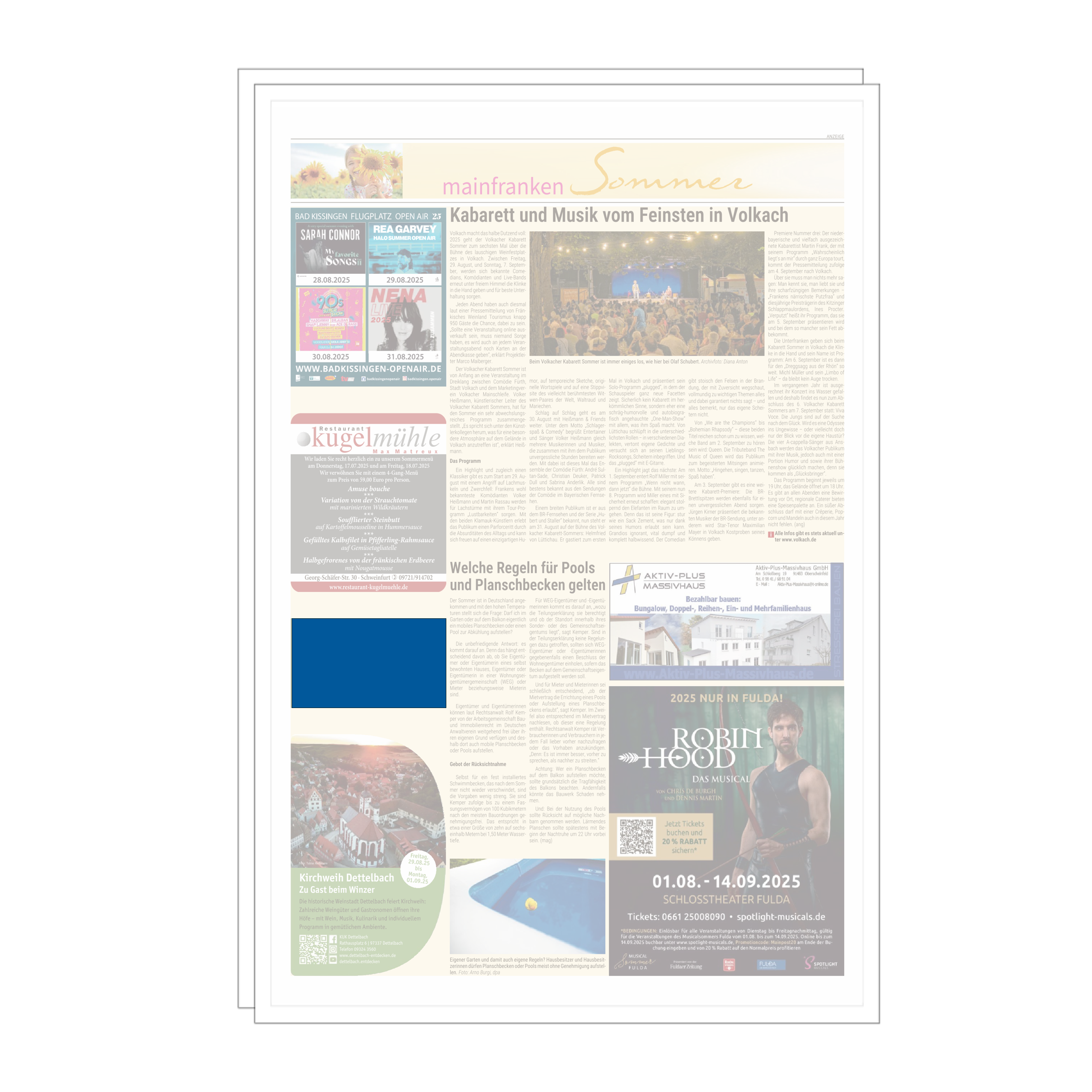 Visitenkartenanzeige