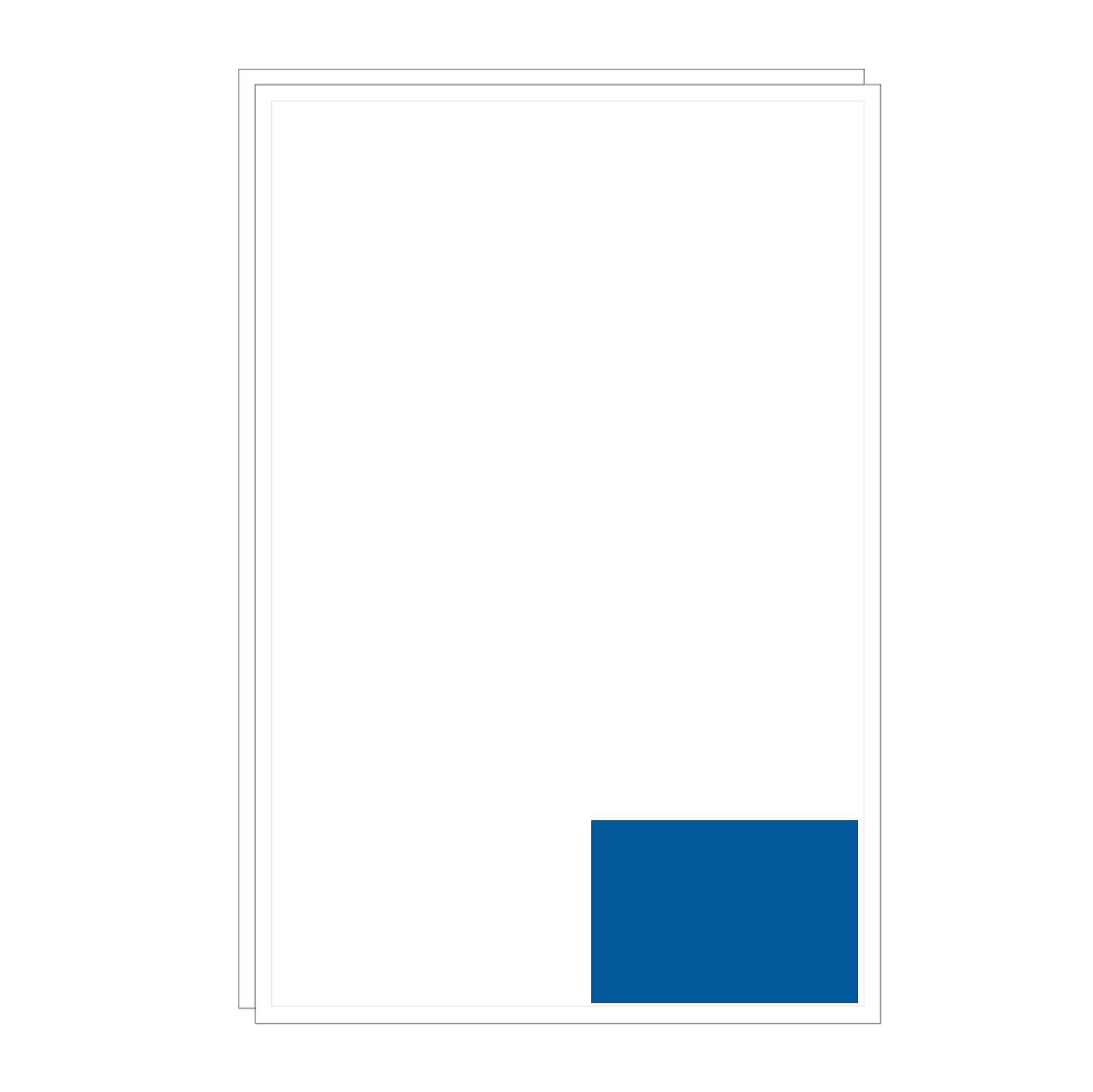 Achtelseitige Anzeige